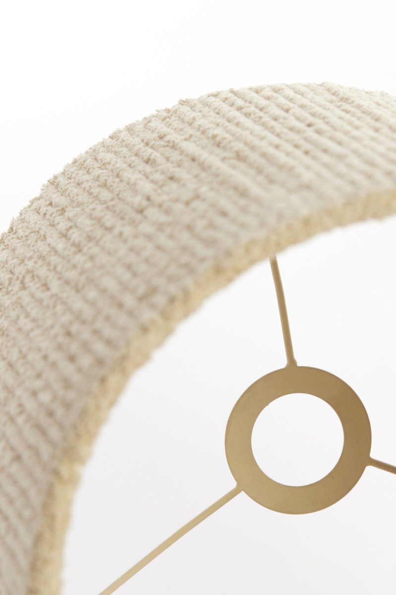Beige gerippte zylindrische Lampenschirm Light & Living Medana – Bild 6