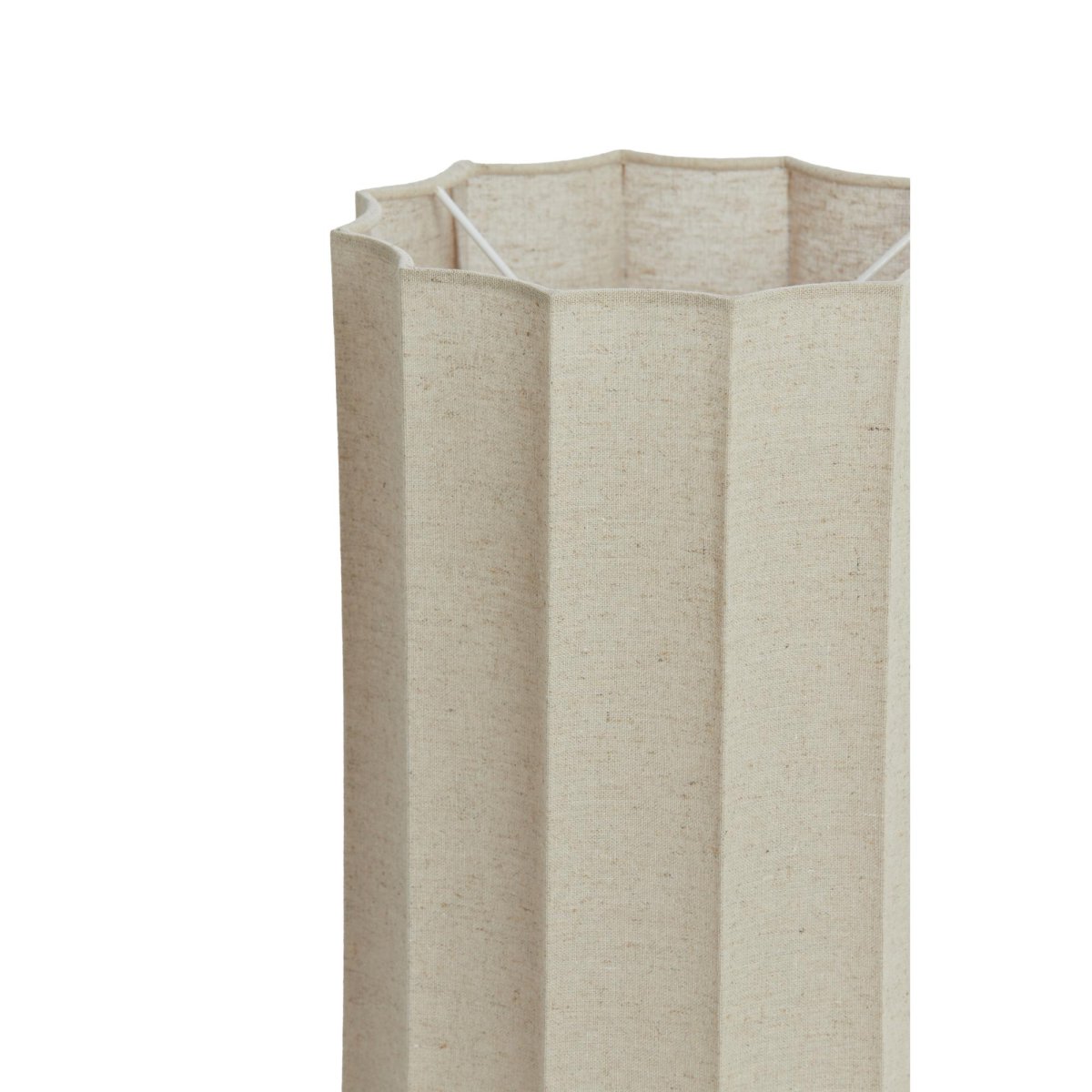 Beige hohe Lampenschirm plissiert Light & Living Disli – Bild 3