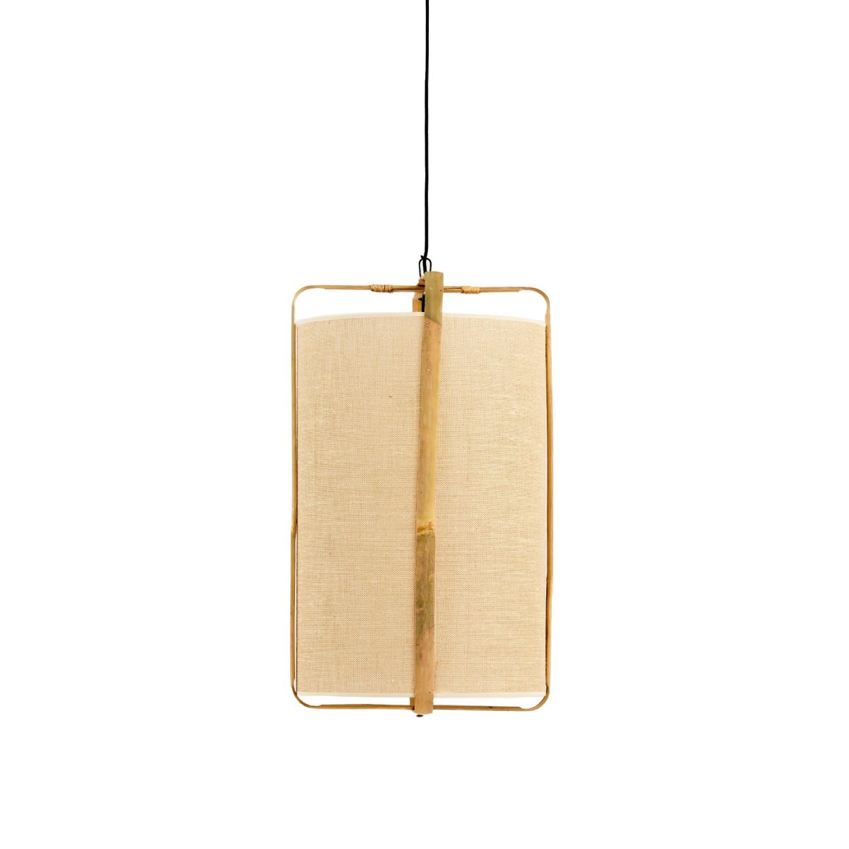 Hängeleuchte beige Bambusrahmen Light & Living Sendai – Bild 2