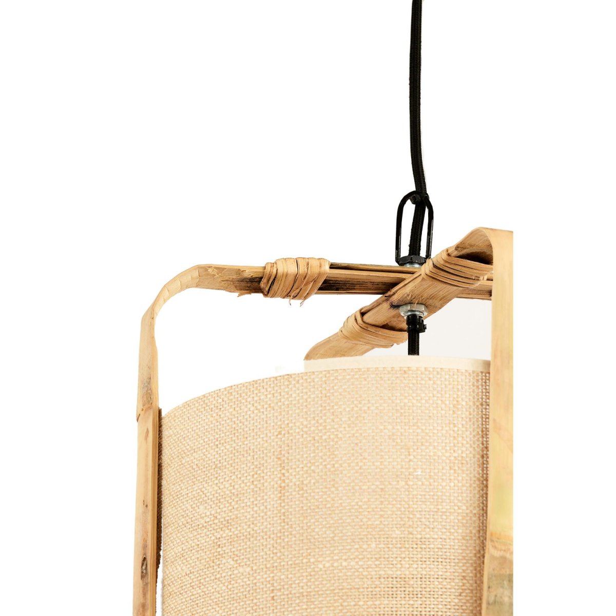 Hängeleuchte beige Bambusrahmen Light & Living Sendai – Bild 6