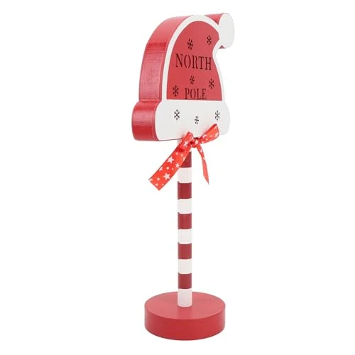 Pilipane Weihnachten Tischlampe LED Weihnachtsfest ative Tischlampe Batteriebedienete Nordpol -Schild Nachtlicht für Nachtkamin -Party -ationen – Bild 5