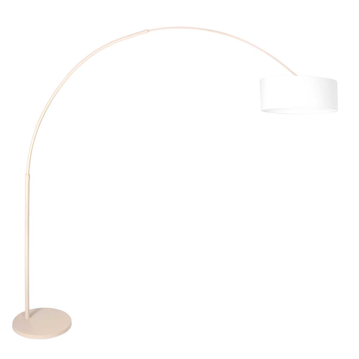 Stehlampe in Beige mit weißer Kappe Steinhauer Sparkled Light – Bild 2