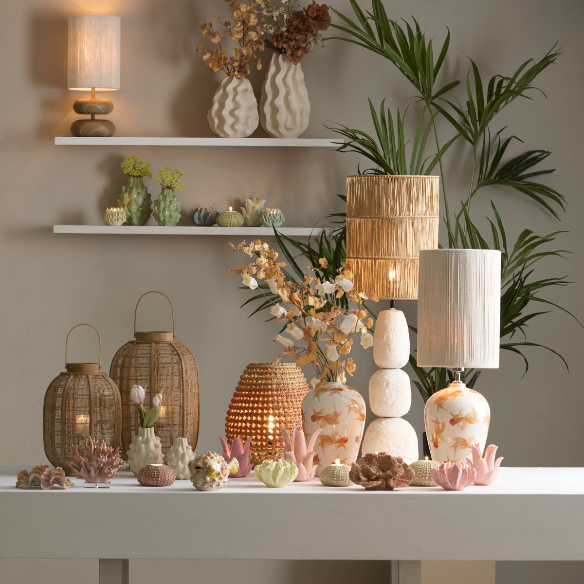Moderne weiße Lampenfuß Light & Living Marree – Bild 6