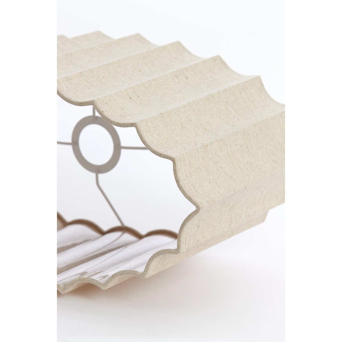 Ovale plissierte Lampenschirm beige Light & Living Disli – Bild 5