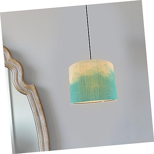 BESTOYARD Lampenschirm für Tischlampen und Stehlampen Langlebig Druckmuster Rustikales Design E27 Fassung – Bild 3