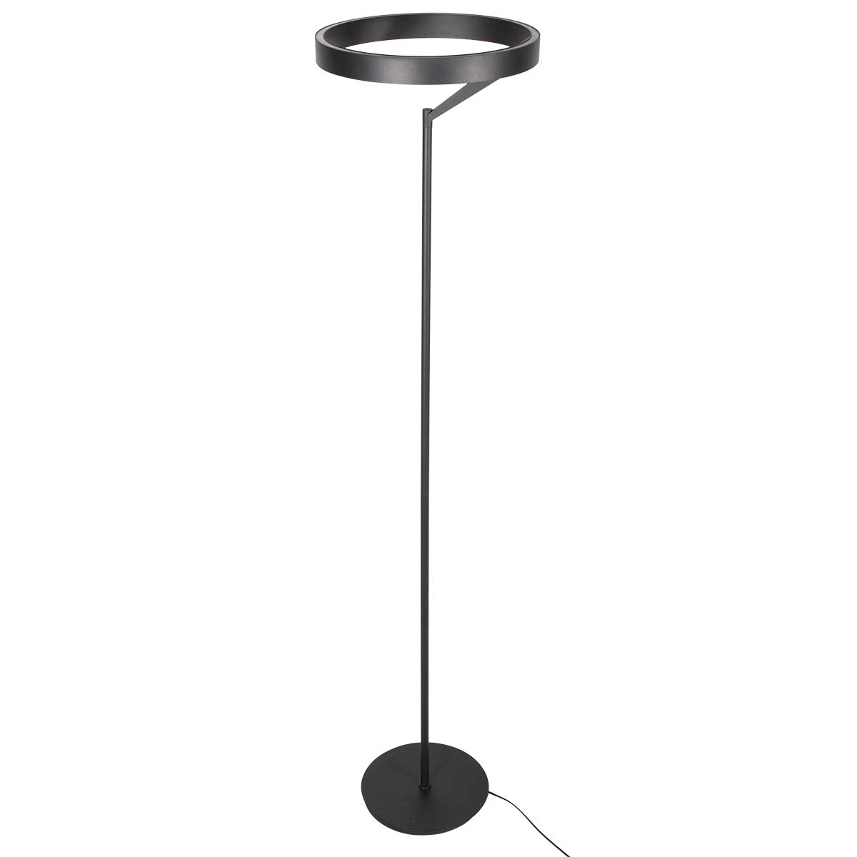 Schwarze Design-Stehleuchte Ring-Uplight Steinhauer Mykty – Bild 9