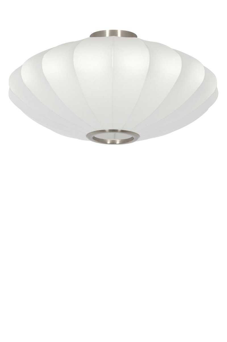 Ovale Deckenleuchte aus weißem Stoff Light & Living Fay – Bild 3