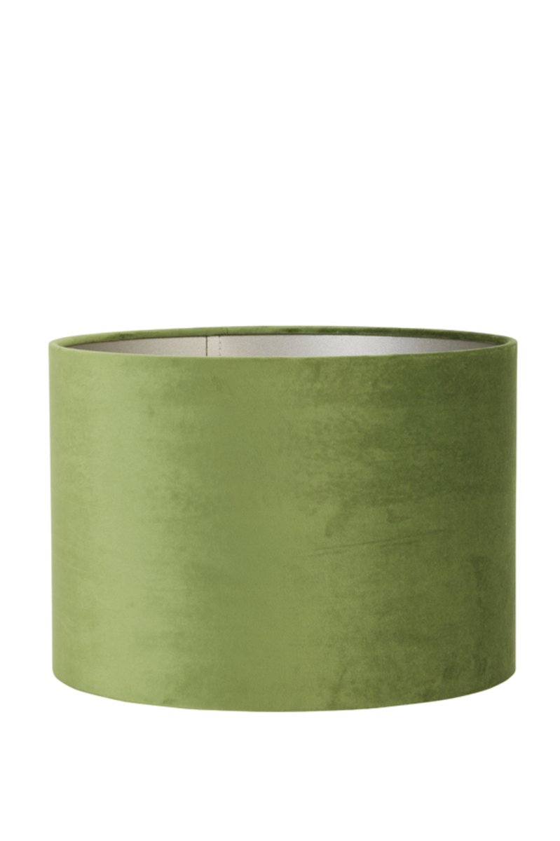 Zylindrisch grüner Stoffschirm Light & Living Velours – Bild 3
