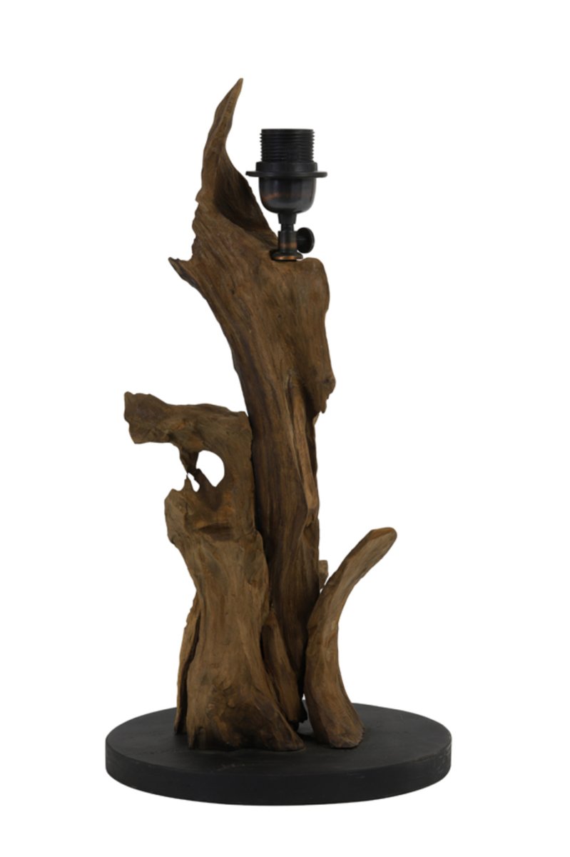 Dekorativer Holzlampenfuß Design Light & Living Ikal – Bild 8
