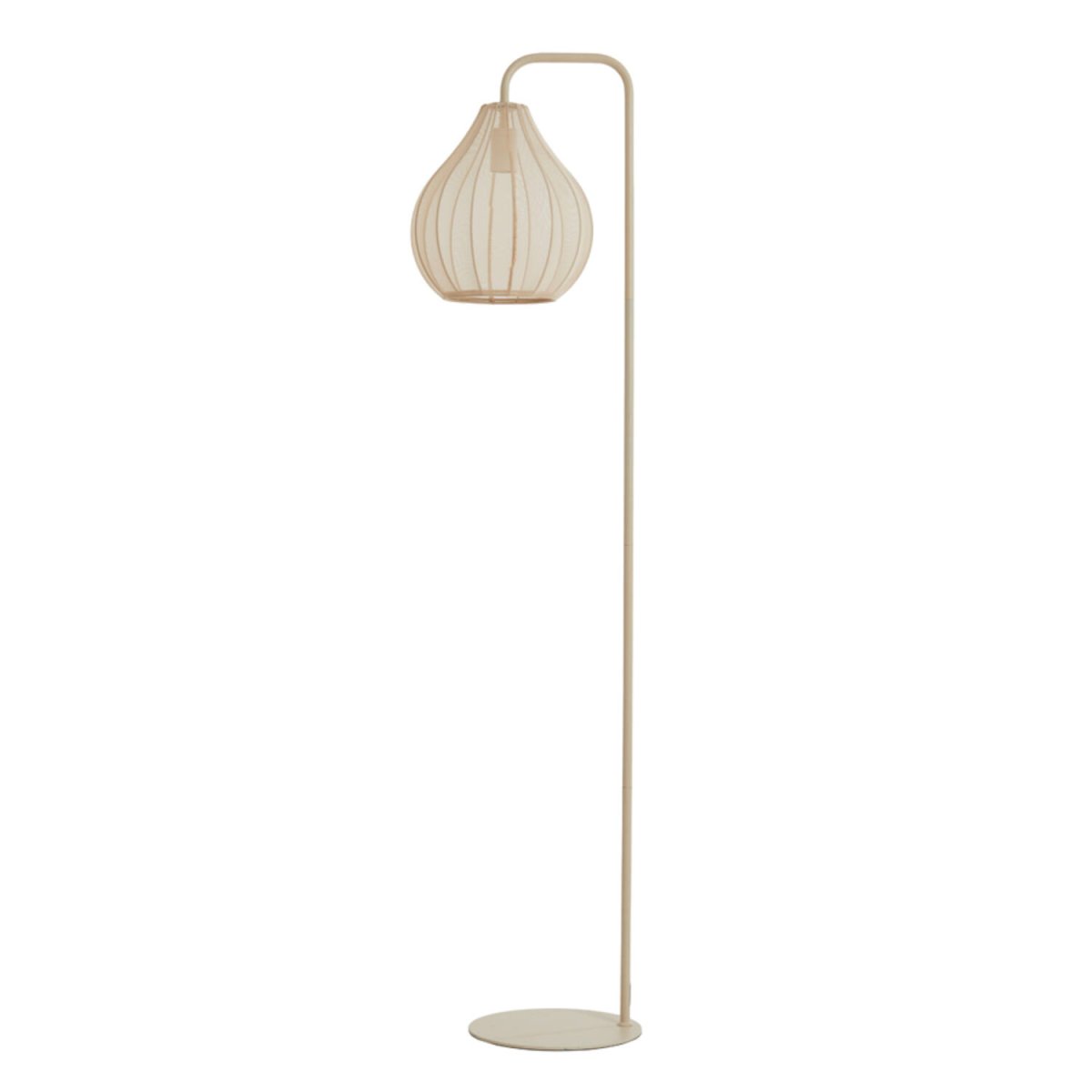 Stehleuchte mit beigem Schirm Light & Living Elati