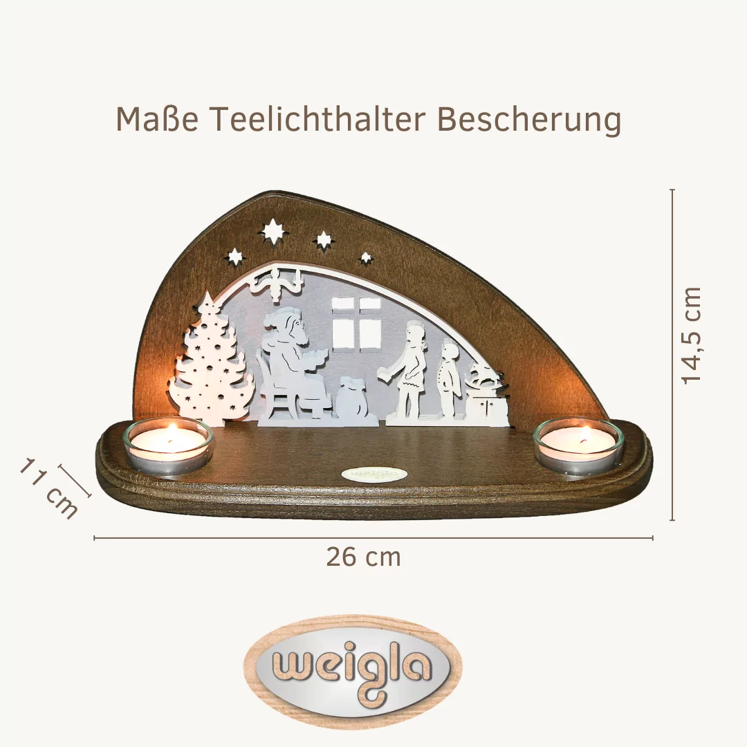 Teelichthalter Bescherung – Bild 4