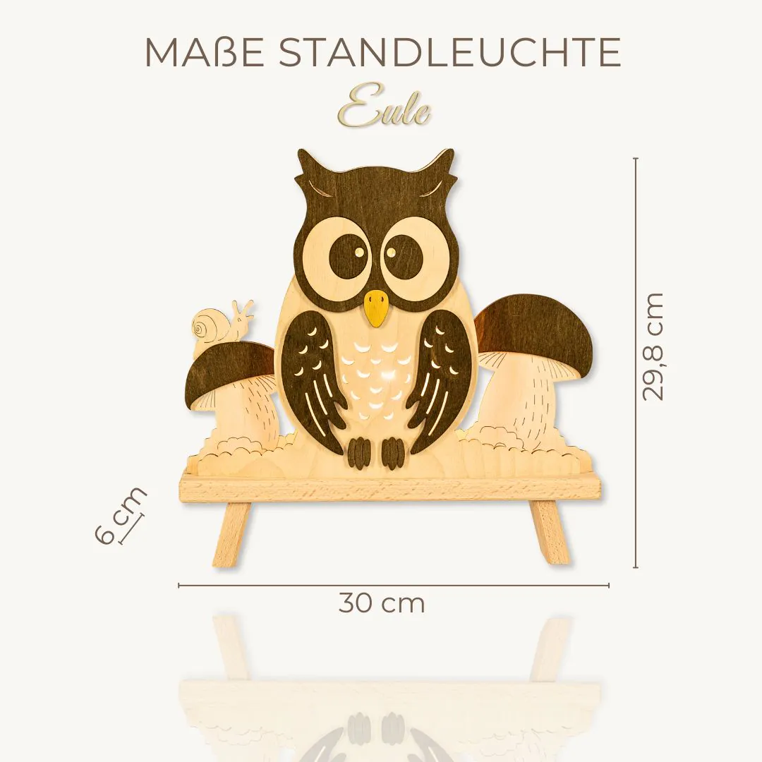 Standleuchte Eule – Bild 4