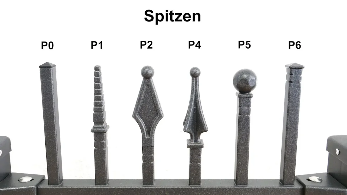 „Onyx gewölbt“ PREMIUM Gartentor / Pforte inkl. Pfosten vertikale Profile Gartenpforte Zauntür Schmucktor Hoftor Metalltor Flügeltor Stabfüllung Zierspitzen Rundbogen auf Maß klassisch schlicht günstig hochwertig langlebig feuerverzinkt pulverbeschichtet – Bild 7