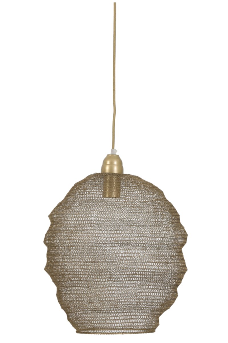 Goldene Hängelampe mit Flechtmuster Light & Living Nina – Bild 3