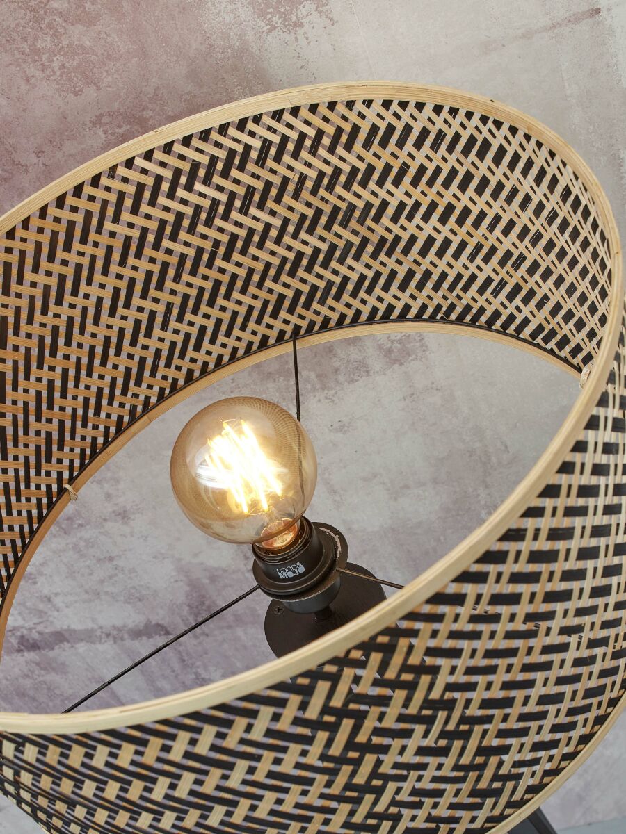 Bohemian-Bambus-Stehlampe in Naturschwarz GOOD&MOJO Java – Bild 5