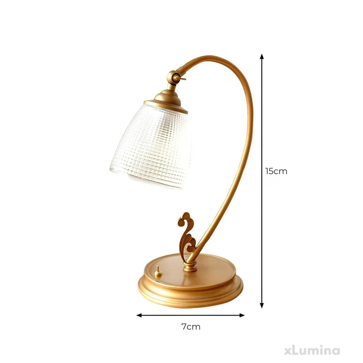 BrightLux - Vintage Nachtlicht Tischlampe – Bild 5