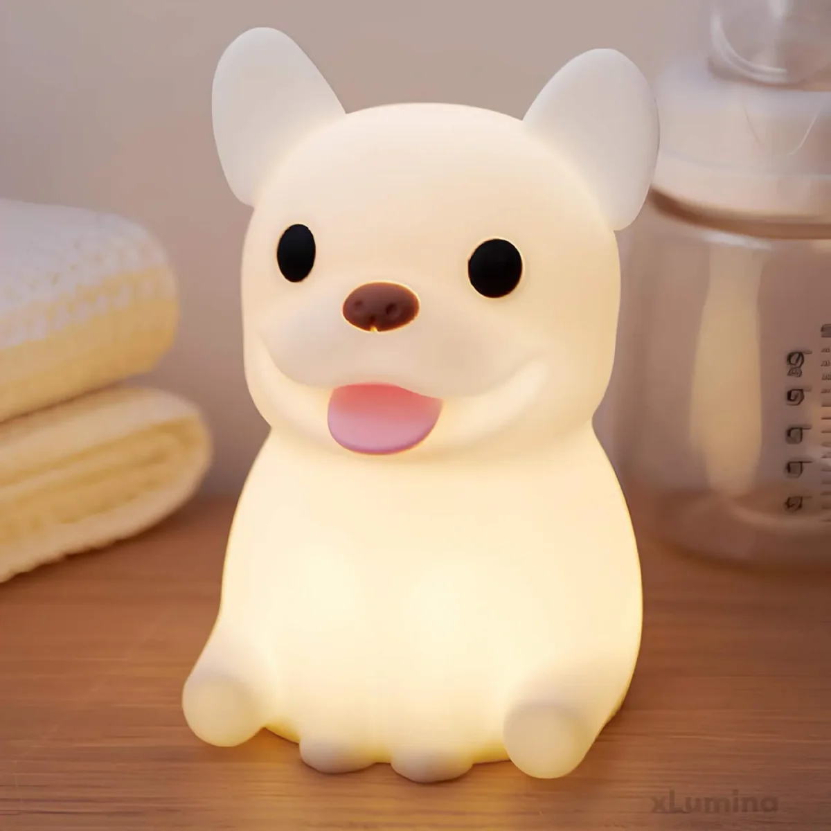 Bulldog-Nachtlicht - LED-Tierlampe – Bild 3