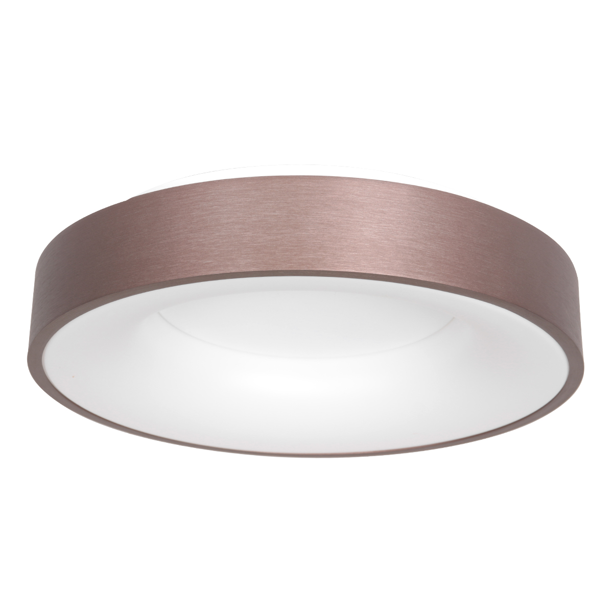 Moderne bronzene Metall-Kunststoff-Deckenleuchte Steinhauer Ringlede – Bild 3