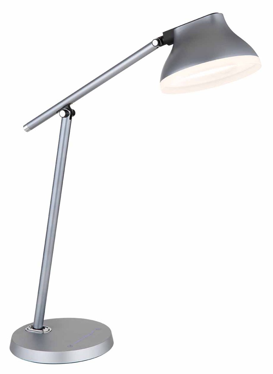 Design Tischlampe Grau Aluminium Globo Halvar – Bild 4