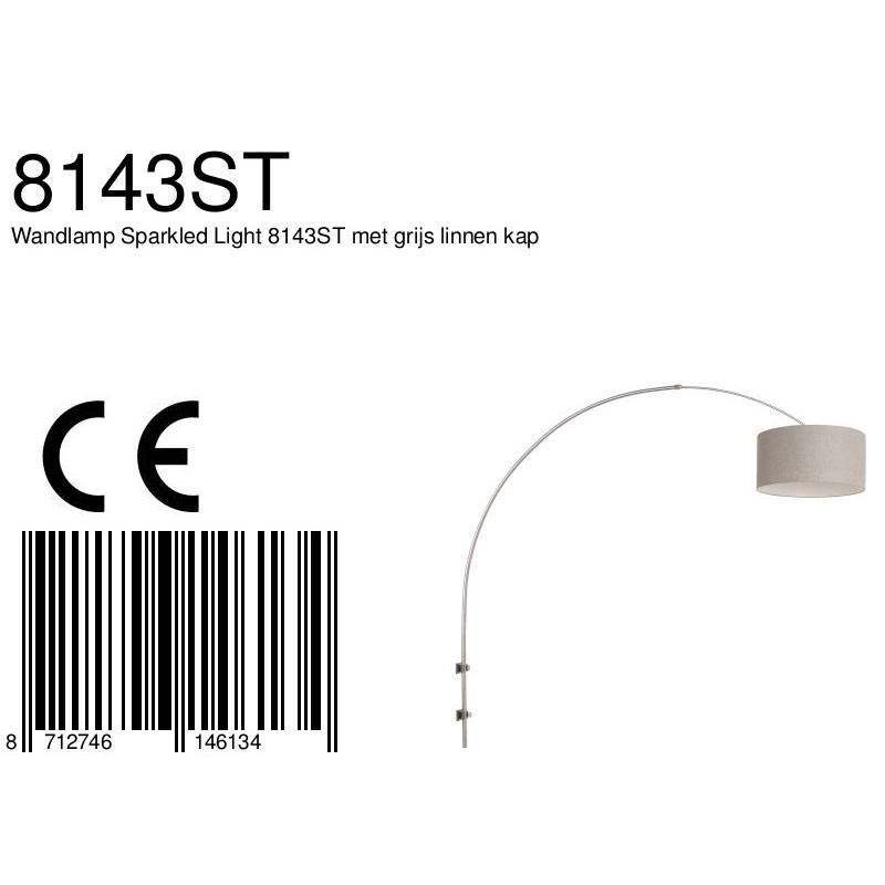 Designer Wandbogenleuchte Steinhauer Sparkled Light – Bild 8