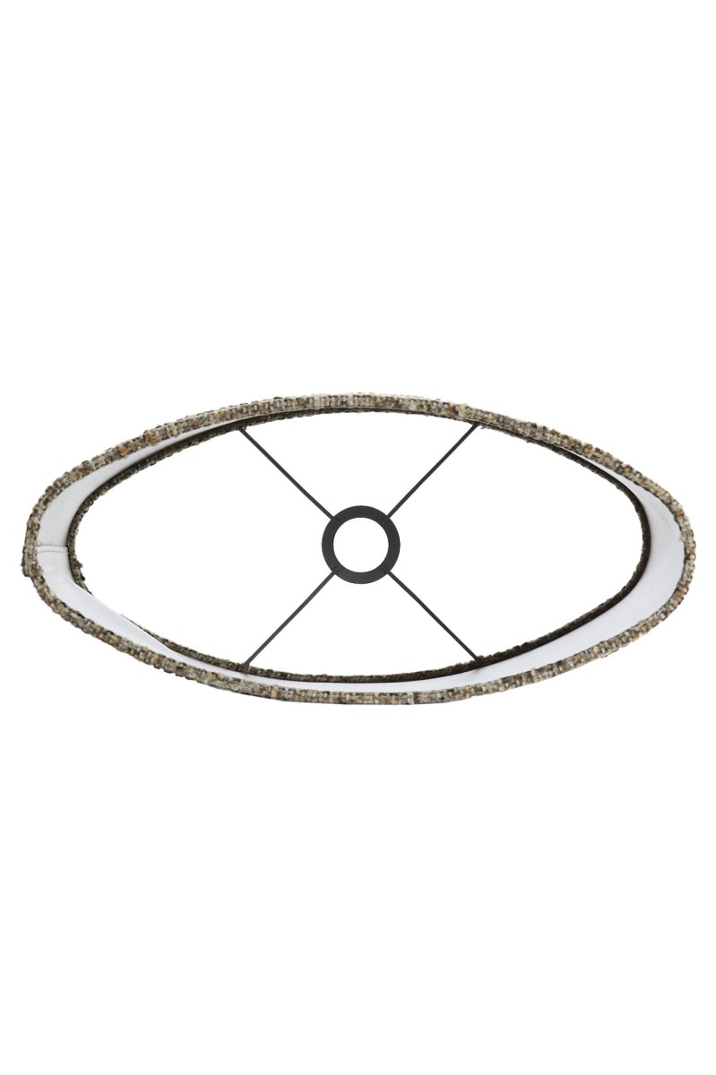Beige gepolsterter zylindrischer Lampenschirm Light & Living Osire – Bild 8
