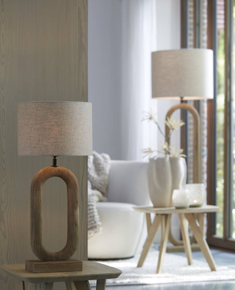 Ovaler Lampenfuß aus Holz Light & Living Paceco – Bild 5