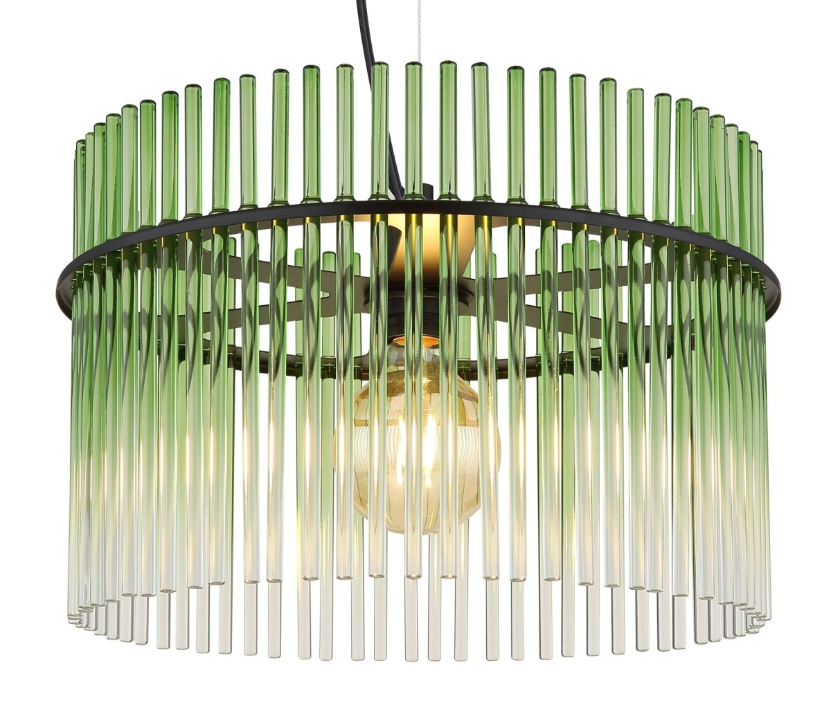 Elegante Pendelleuchte mit grünen Glasstäben Gorley – Bild 4