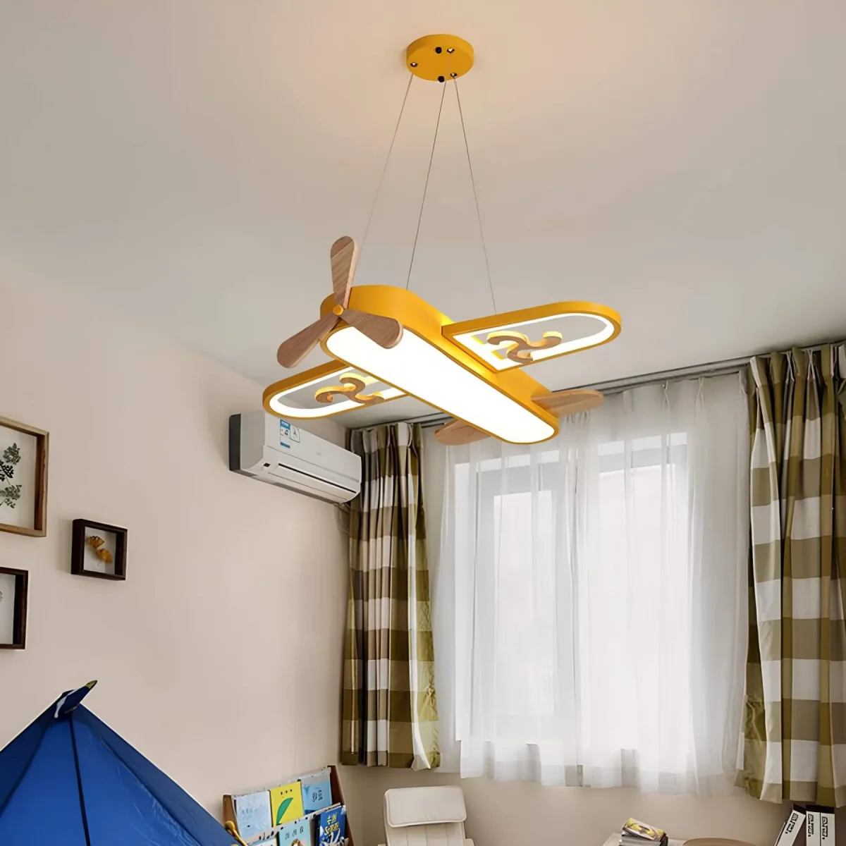 Flugzeugform LED Hängelampe - Kinderzimmer – Bild 4
