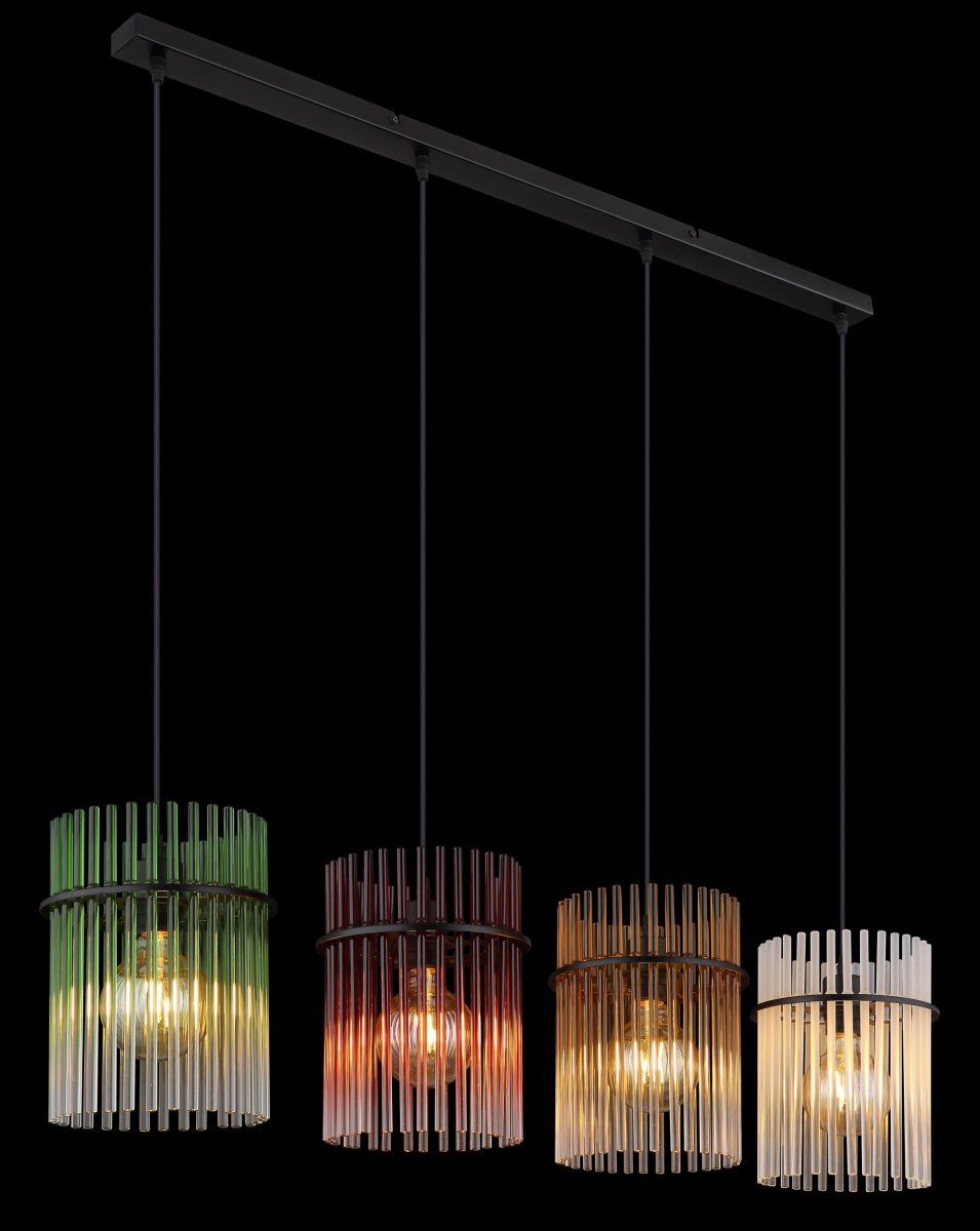 Moderne Hängeleuchte mit Glasstäben Gorley – Bild 6
