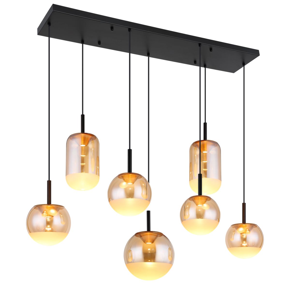 Hängelampe mit einzigartigem Design und Glas-Elementen Severin – Bild 2