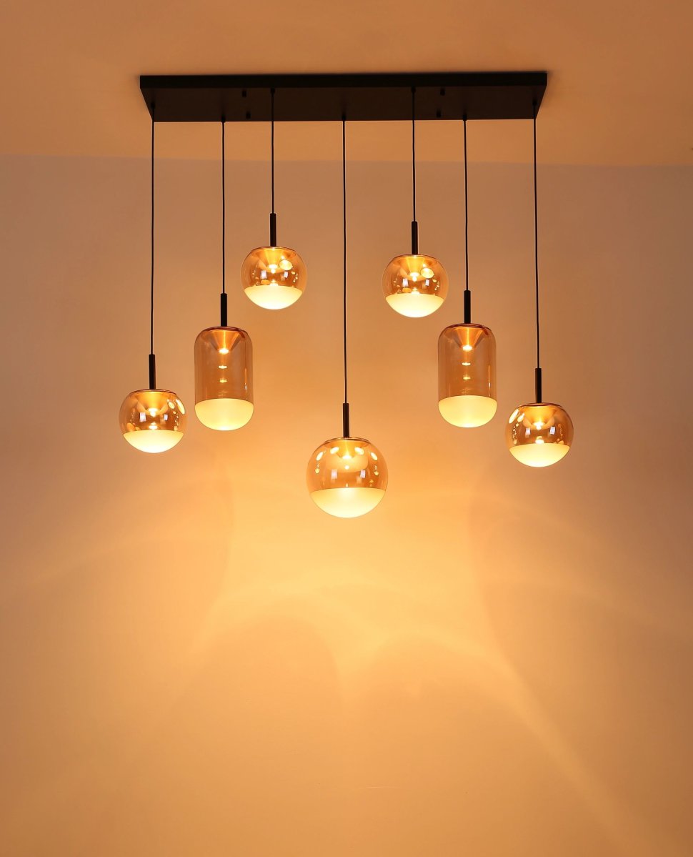 Hängelampe mit einzigartigem Design und Glas-Elementen Severin – Bild 5
