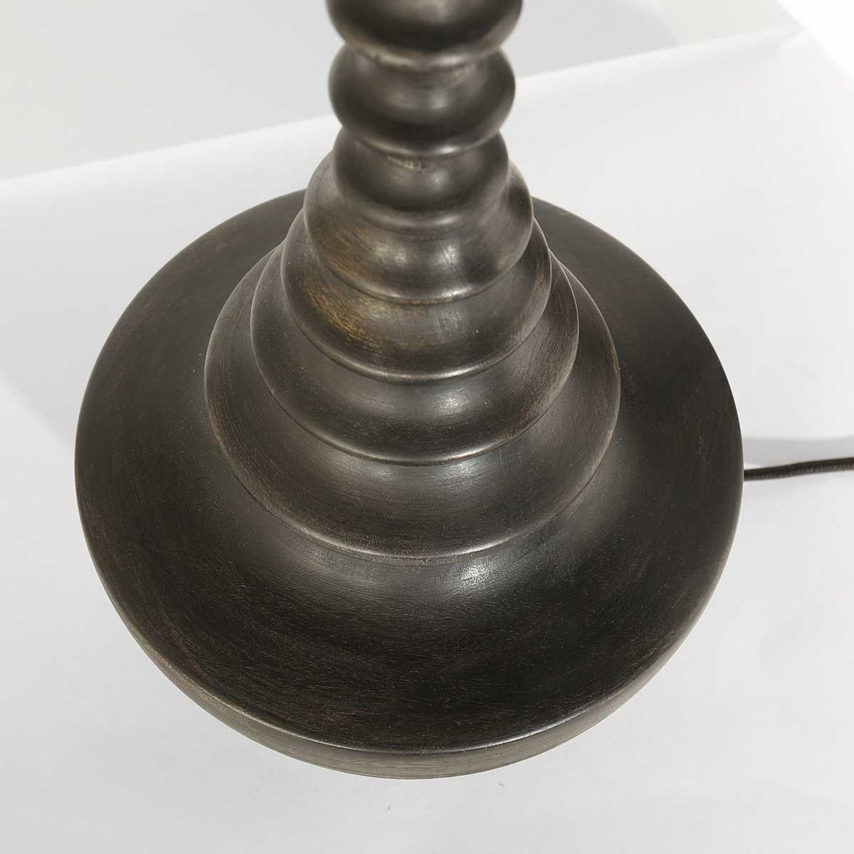 Klassische schwarz-weiße Tischlampe Steinhauer Bois – Bild 9