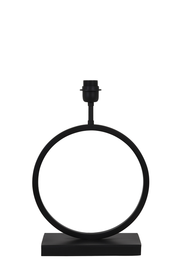 Kreisförmiger moderner Lampenfuß schwarz Light & Living Liva – Bild 4
