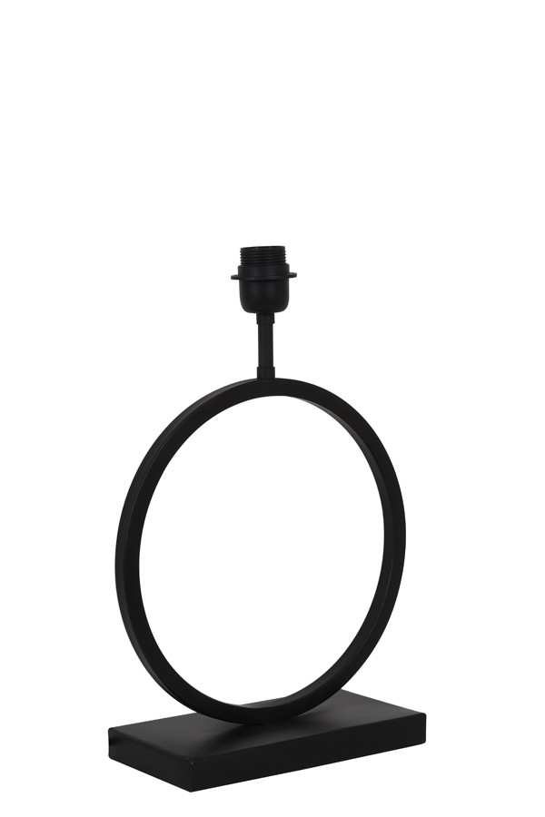 Kreisförmiger moderner Lampenfuß schwarz Light & Living Liva – Bild 5