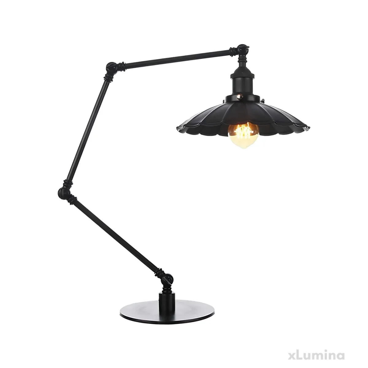 Lichtstil Vintage Lampe - Verstellbare Metall Tischleuchte – Bild 9