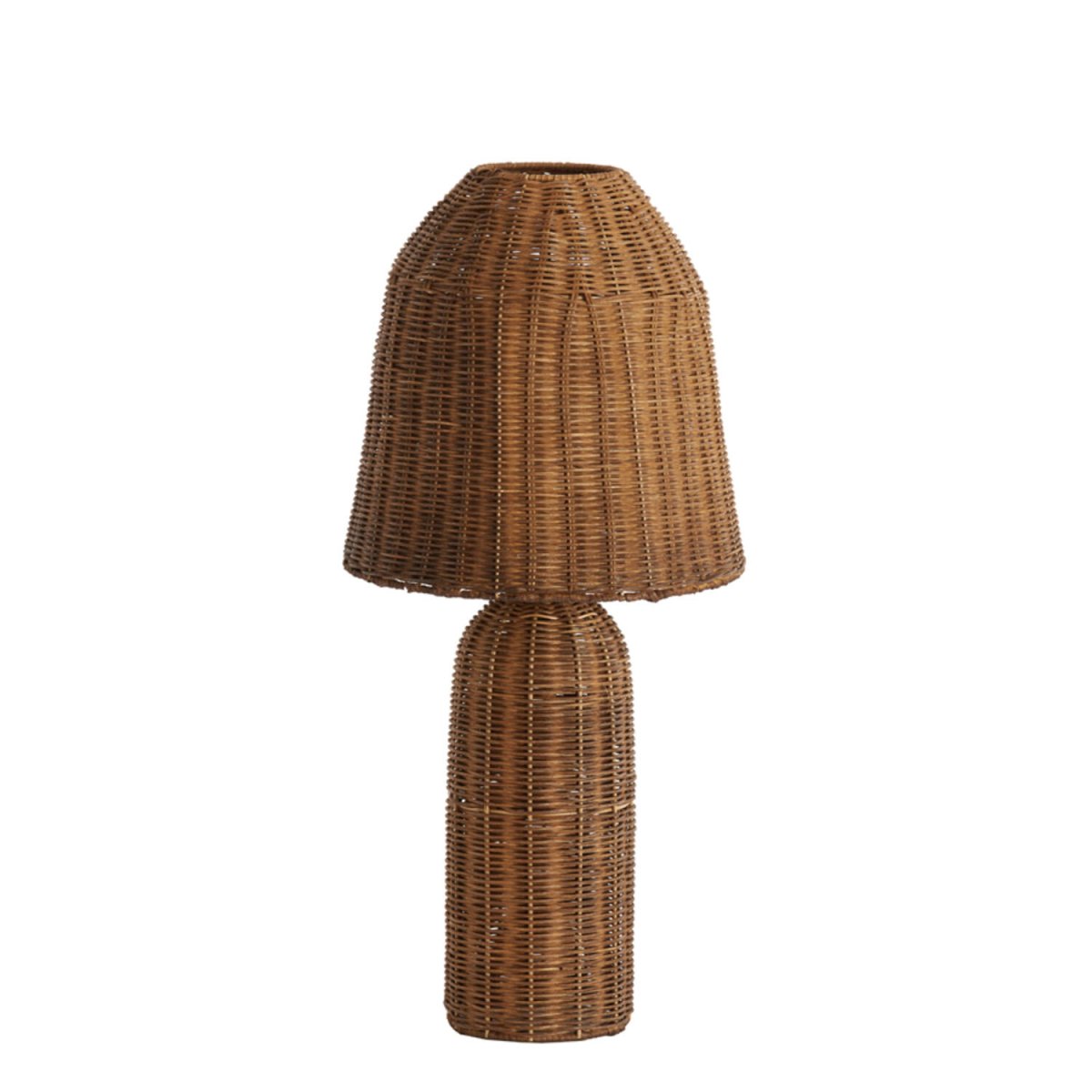 Rattan Tischlampe dunkelbraun warm und elegant Light & Living Mandor – Bild 2
