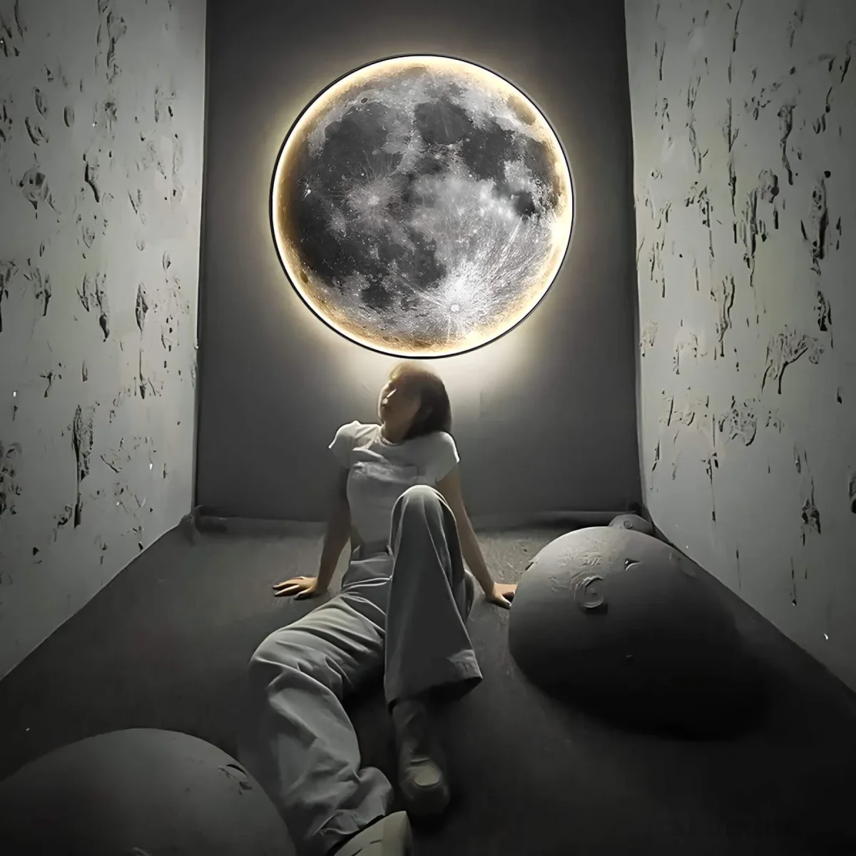 LunaLux - LED Mond Wandleuchte – Bild 2