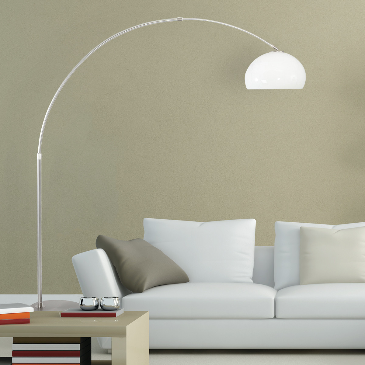 Moderne Stahl-Stehlampe aus Metall Steinhauer Sparkled Light – Bild 4