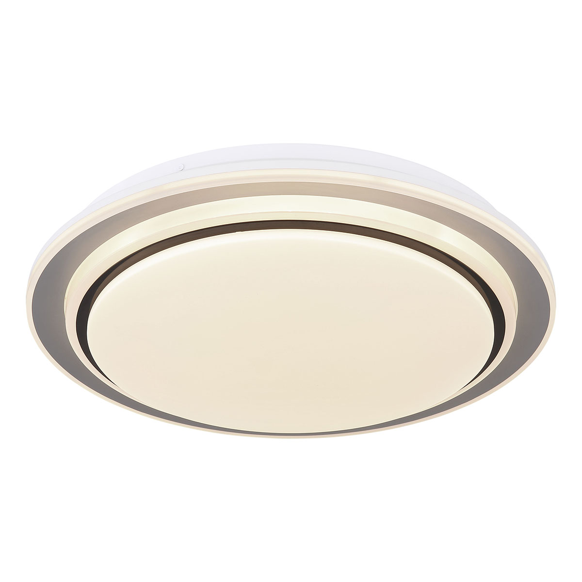 Moderne weiße Metalldeckenlampe Globo Foppa