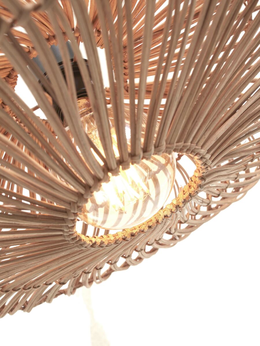 Runde Bohemian Hängelampe Natur-Rattan GOOD&MOJO Zanzibar – Bild 5