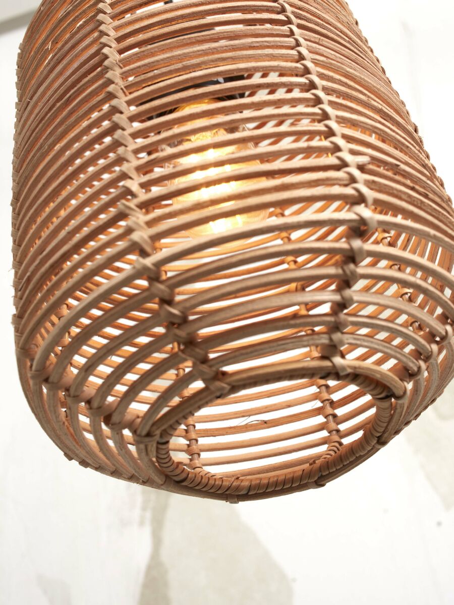 Bohemian-Rattan-Metall-Hängelampe in Natur GOOD&MOJO Tanami – Bild 5