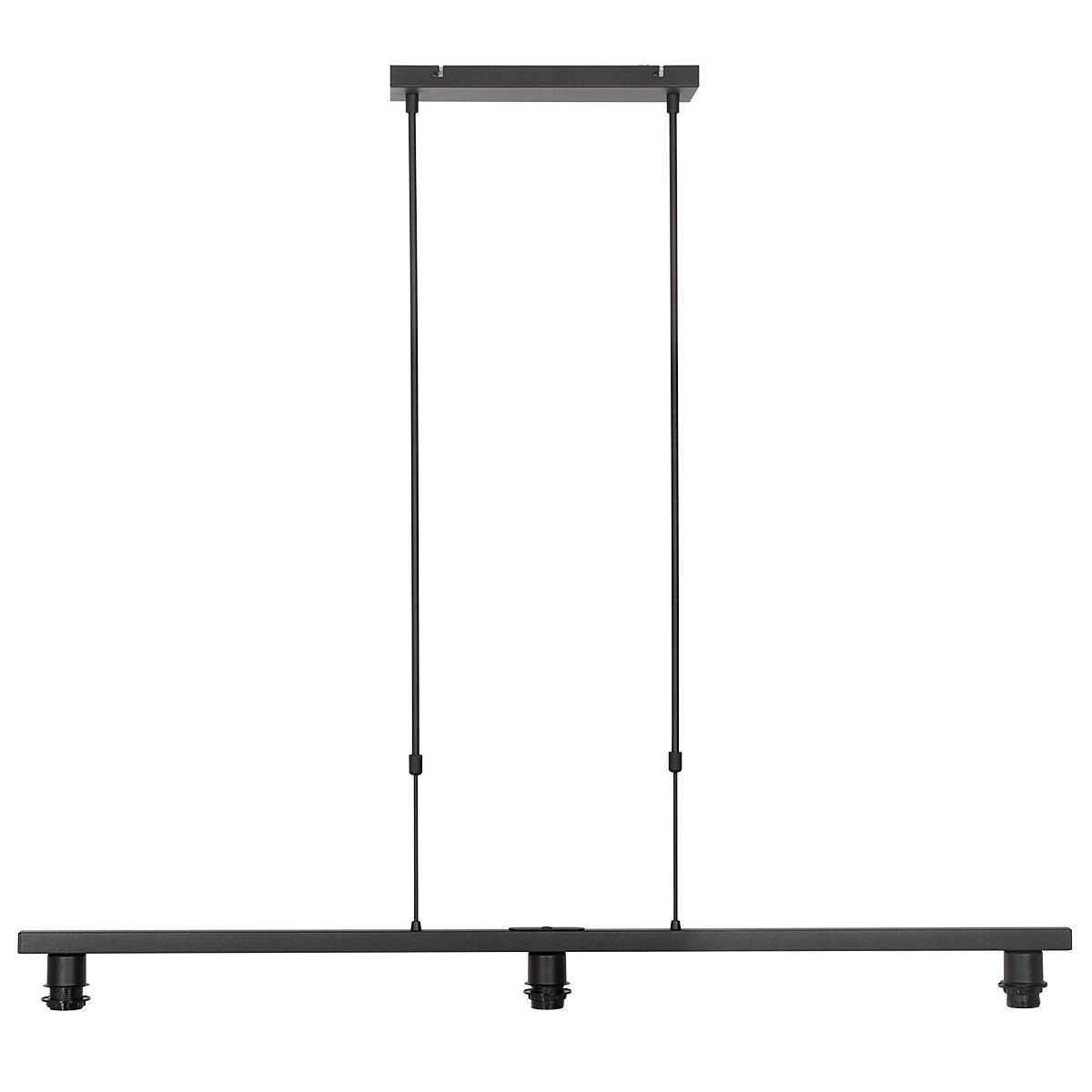 Moderne schwarze Metall-Hängeleuchte Steinhauer Stang – Bild 2
