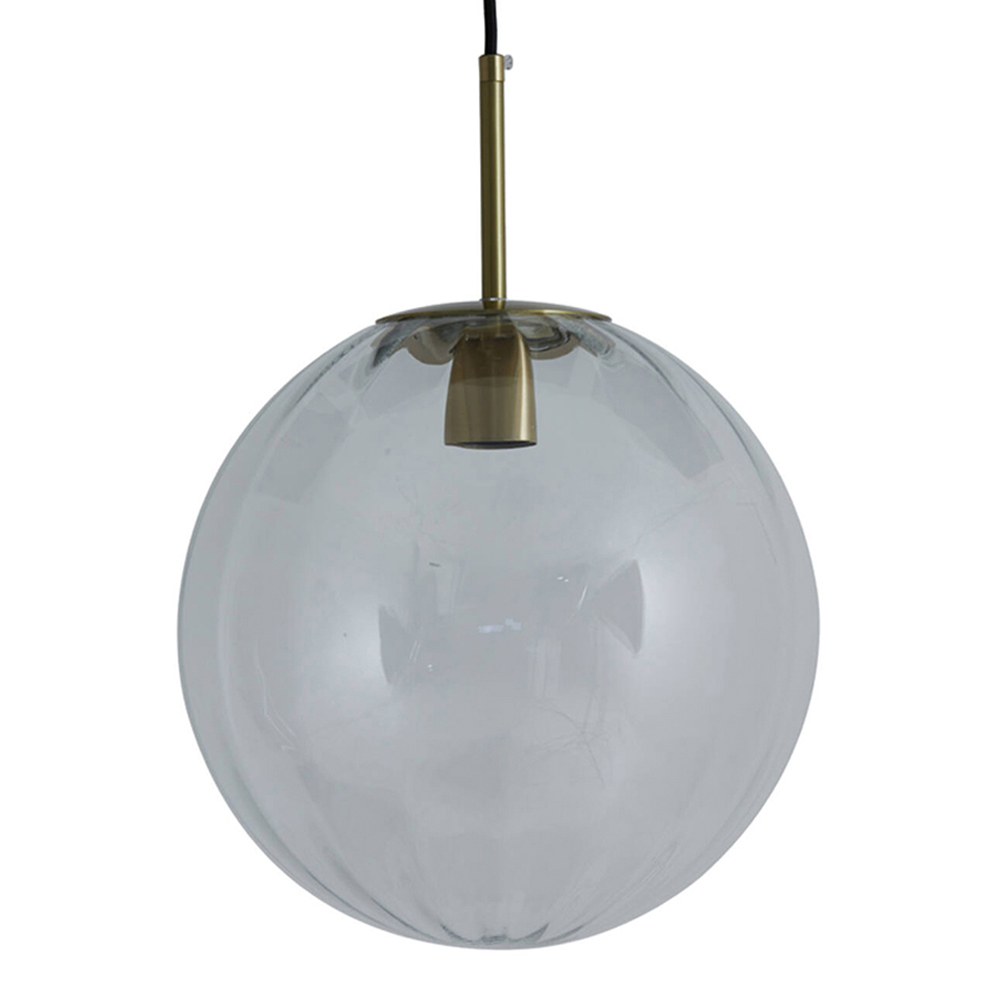 Retro graue Rauchglas-Hängelampe Light & Living Magdala – Bild 2