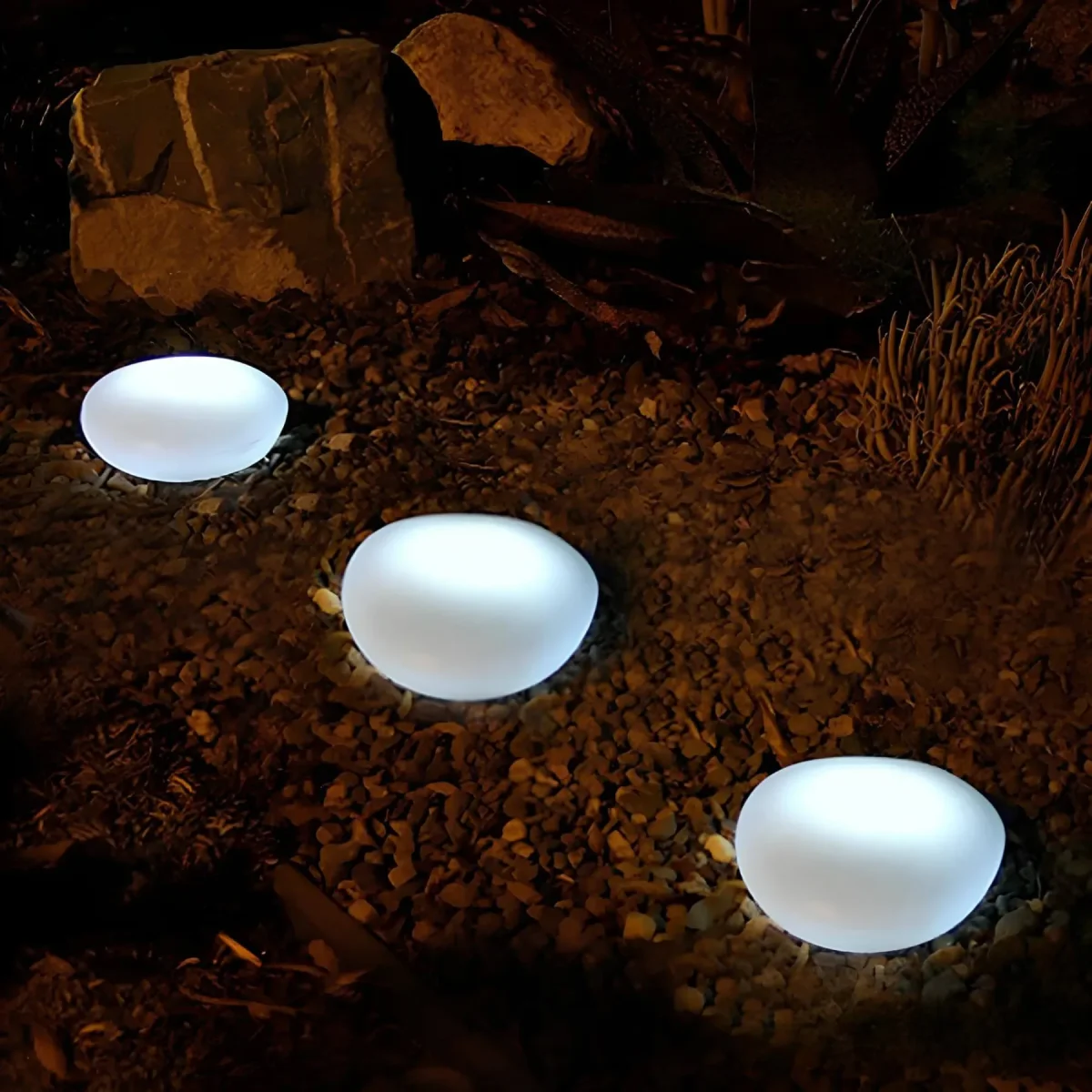SolarGlow - Solarkiezelsteinlampe – Bild 4