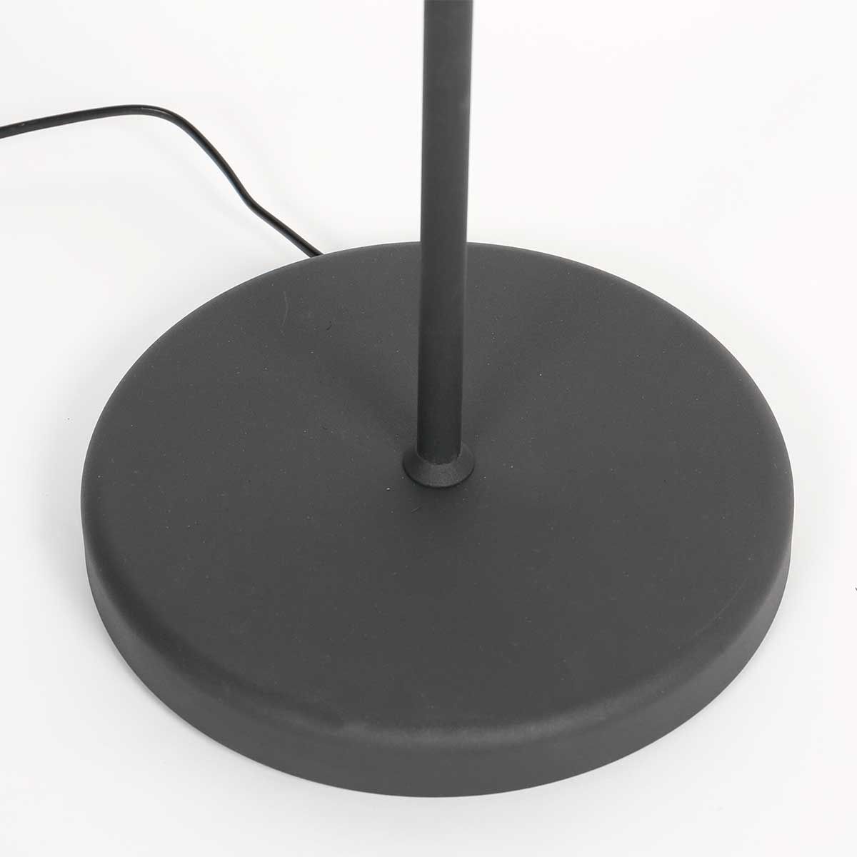 Moderne schwarze Stehlampe mit weißem Schirm Mexlite Bella – Bild 9