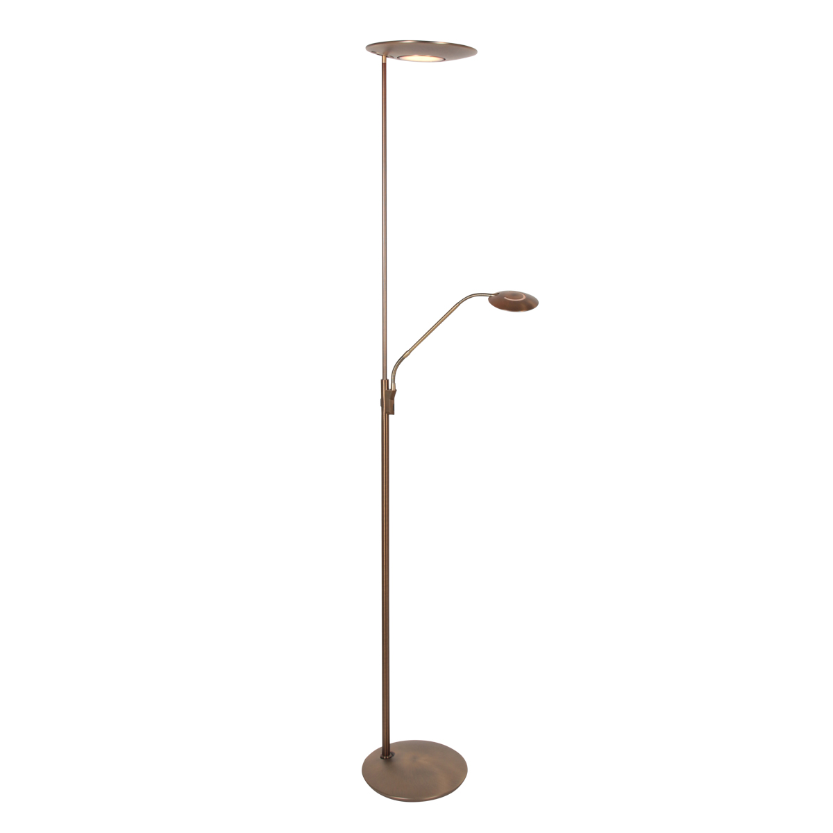Steinhauer Zenith 2 bronzene Stehlampe Uplight mit Lesearm – Bild 2