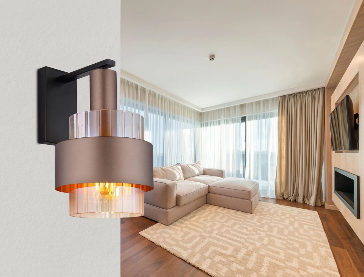 Stilvolle Wandleuchte mit eleganter Glasabdeckung Milley – Bild 5