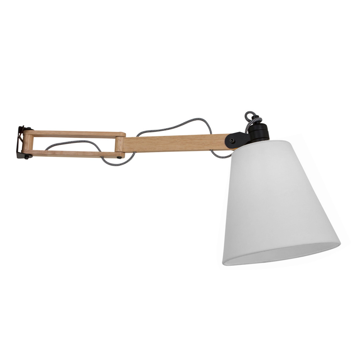 Skandinavische metallene Stoff-Wandlampe Mexlite Dion