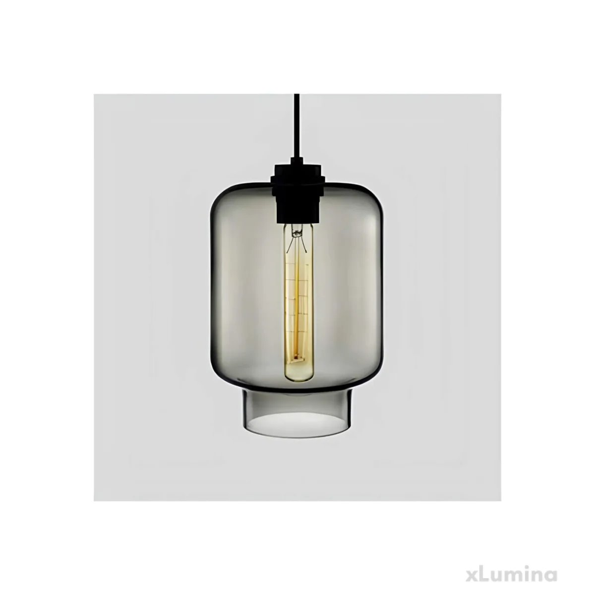 Zaid - LED Pendelleuchte aus Metall und Glas – Bild 5